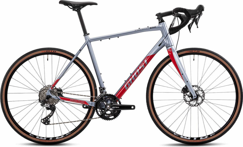 Ghost Road Rage Advanced AL Gravelbike Diamant 28" light blue grey/riot red glossy