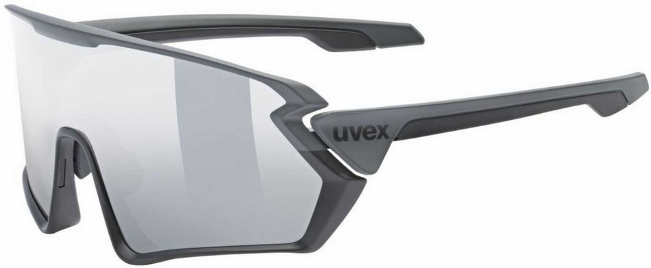 Uvex Sportstyle 231 Sportbrille black-grey matt/mirror silver