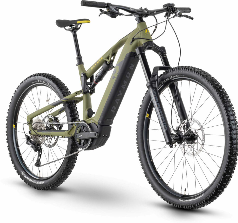 Raymon TrailRay 160E 8.0 630 Wh E-Bike Fully 29"/27,5" armor/black/mustard