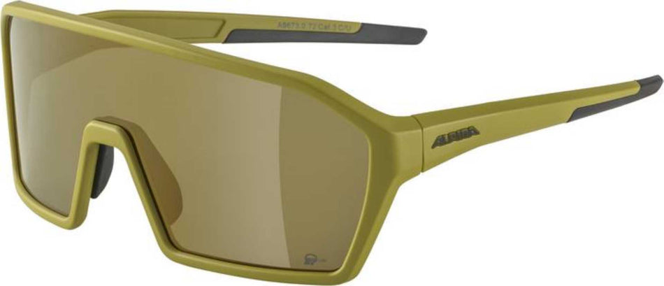 Alpina Ram Q-Lite Sportbrille olive matt/mirror gold