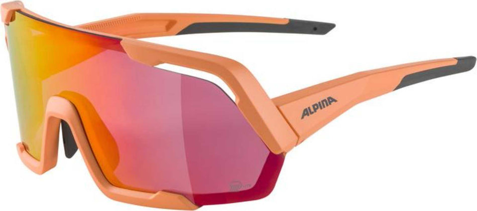 Alpina Rocket Q-Lite Sportbrille peach matt/mirror pink