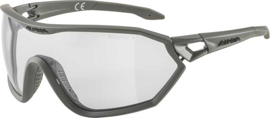 Alpina S-Way V Sportbrille moon-grey matt/varioflex black