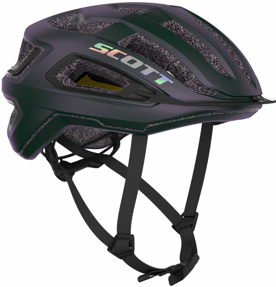 Scott Arx Plus Mips Rennrad-Helm prism green/purple
