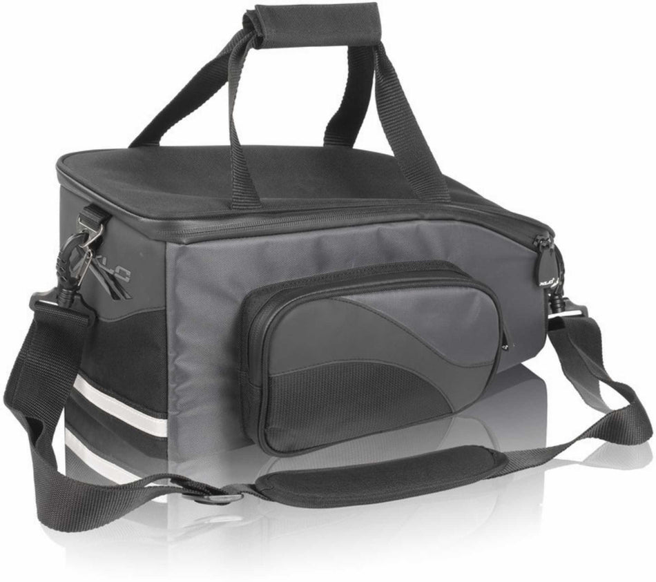 XLC carry more BA-S47 Gepäckträgertasche schwarz/anthrazit für XLC Systemgepäckträger