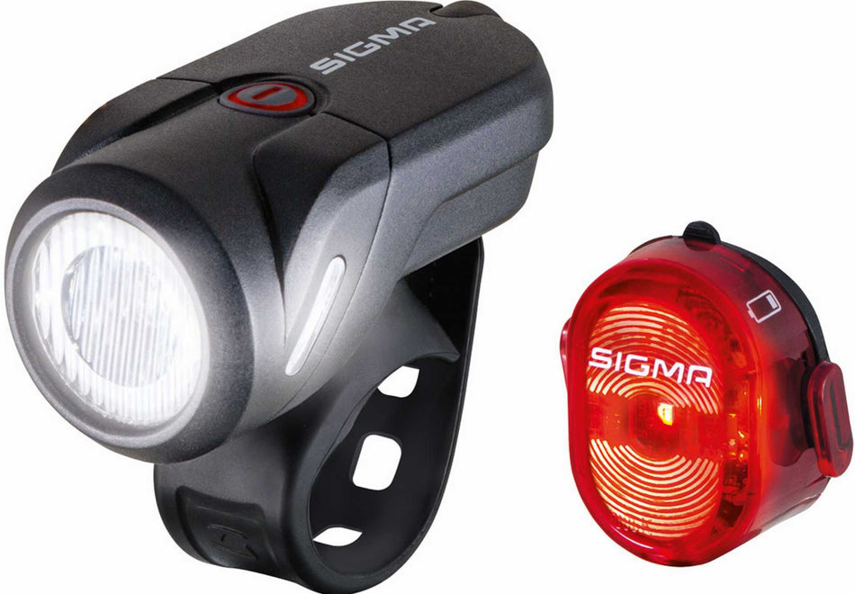 Sigma Set Aura 35 Lux USB Akku-Scheinwerfer mit K~ & Nugget II schwarz/rot