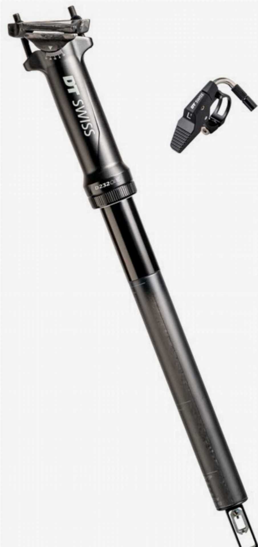 DT Swiss Teleskopsattelstütze  D232 One Ø27,2mm, 400mm, schwarz, Carbon/Alu