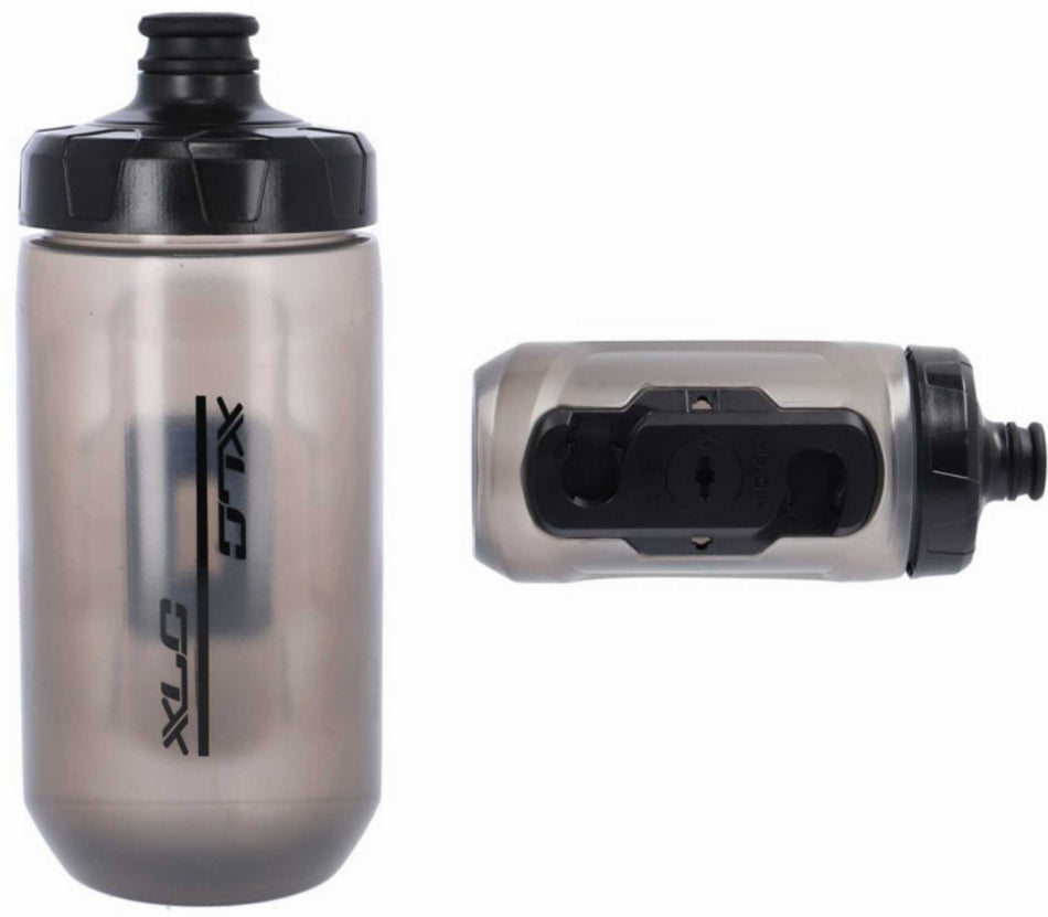 XLC Fidlock Trinkflasche WB-K15 450ml, mit Magnet flaschenseitig, transparent