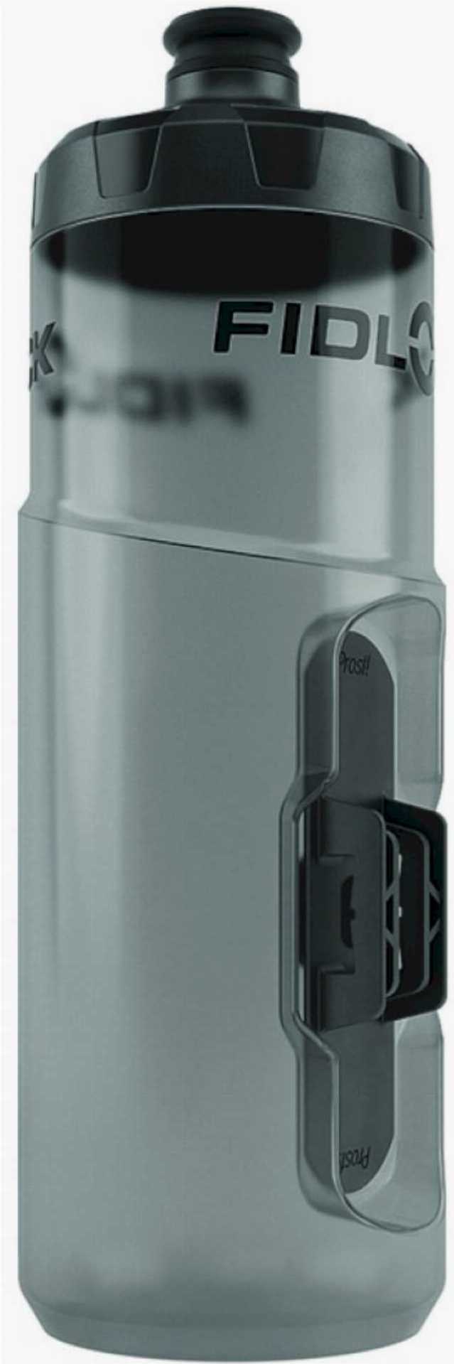 Fidlock Twist Trinkflasche transparent schwarz 600 ml