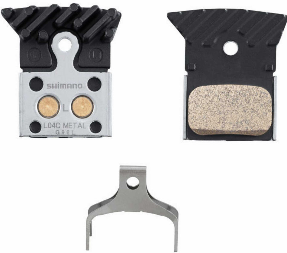 Shimano L04C Metall mit Kühlrippen Scheibenbremsbeläge 1 Paar