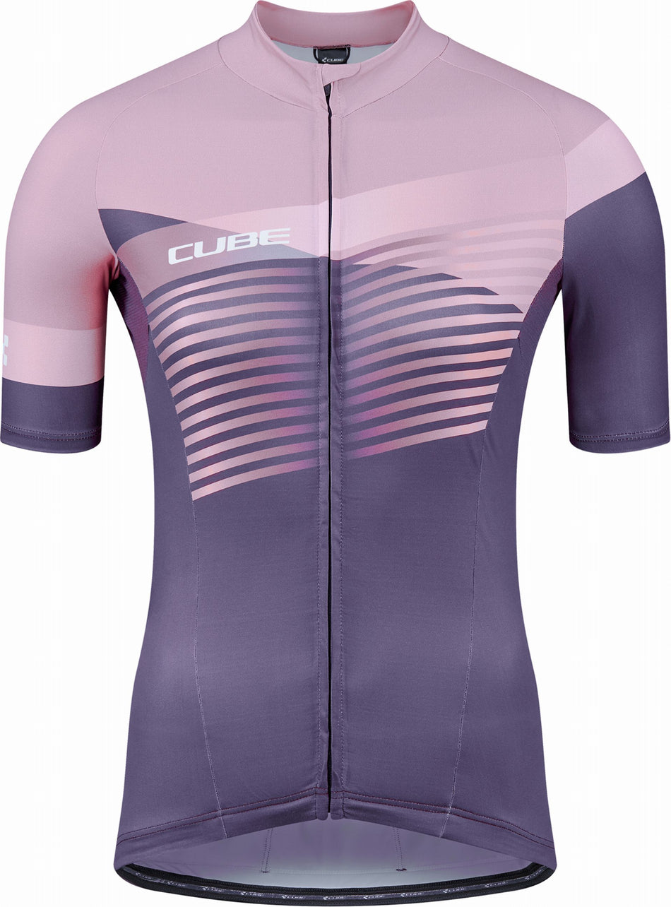 Cube Teamline WS Trikot Kurzarm violet´n´rose