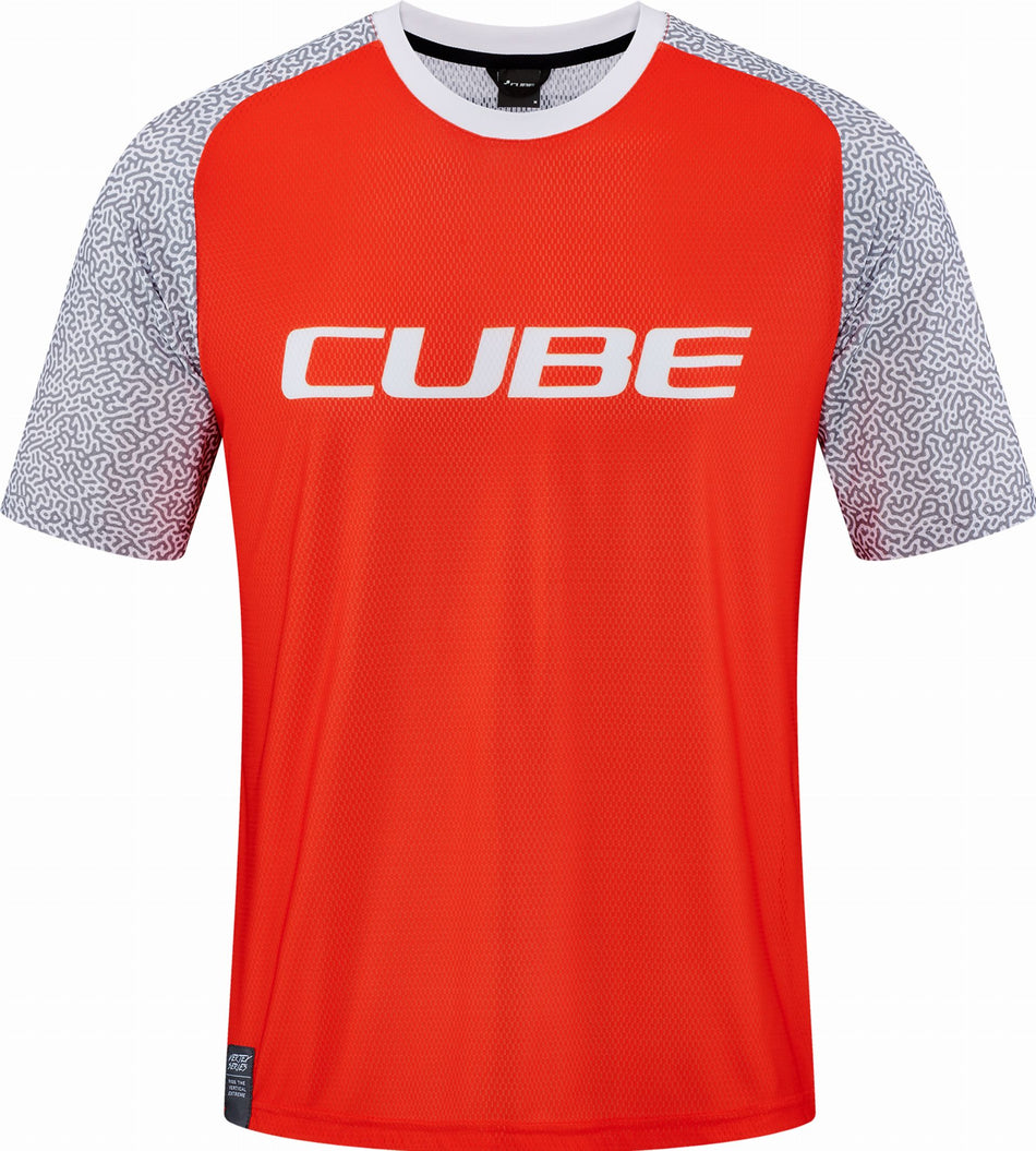 Cube Vertex Rundhalstrikot Kurzarm orange