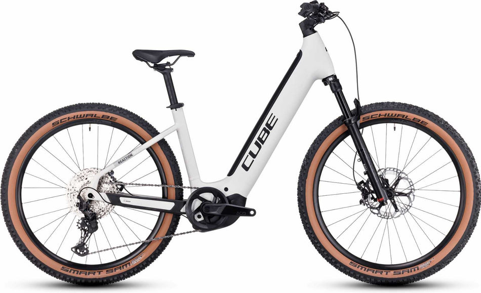 Cube Reaction Hybrid SLT 750 Wh E-Bike Easy Entry 27,5" silver´n´cream