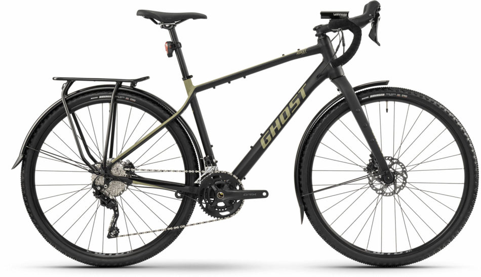 Ghost Asket Essential EQ Gravelbike Diamant 28" black/light kaki matt