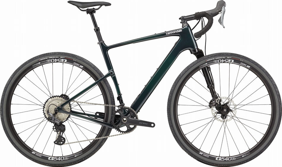 Cannondale Topstone Carbon 2 Lefty Gravelbike Diamant 28" green