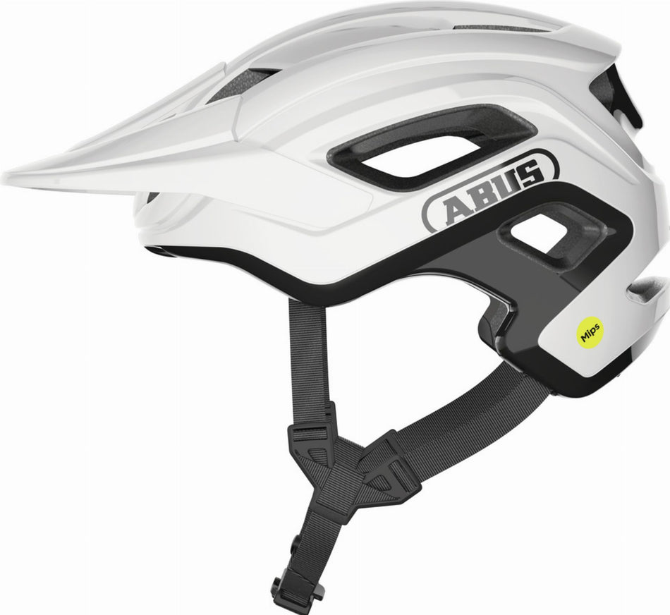 Abus Cliffhanger Mips MTB-Helm shiny white