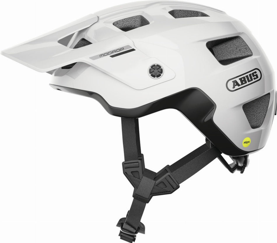 Abus MoDrop Mips MTB-Helm shiny white