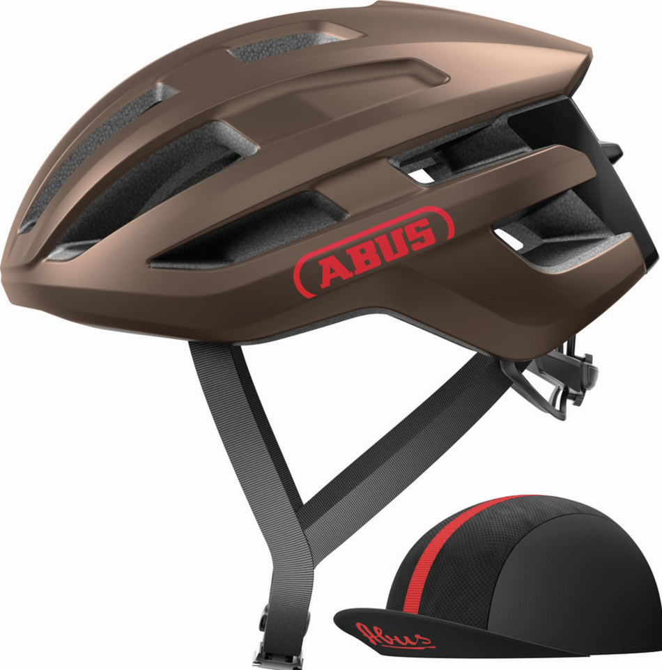 Abus PowerDome Ace Rennrad-Helm metallic copper