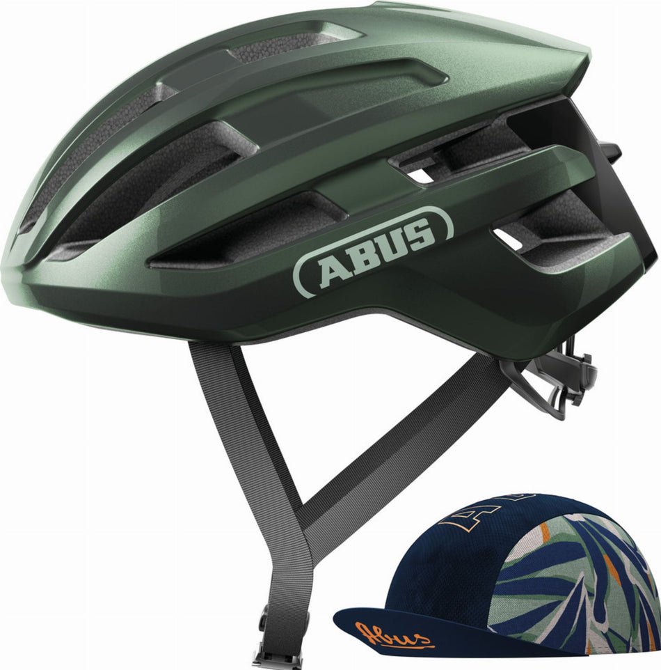 Abus PowerDome Ace Rennrad-Helm moss green