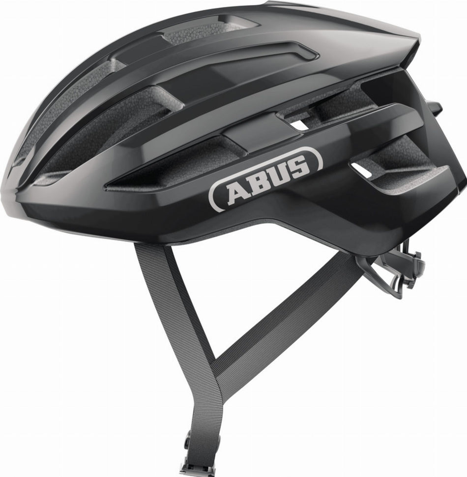 Abus PowerDome Rennrad-Helm shiny black