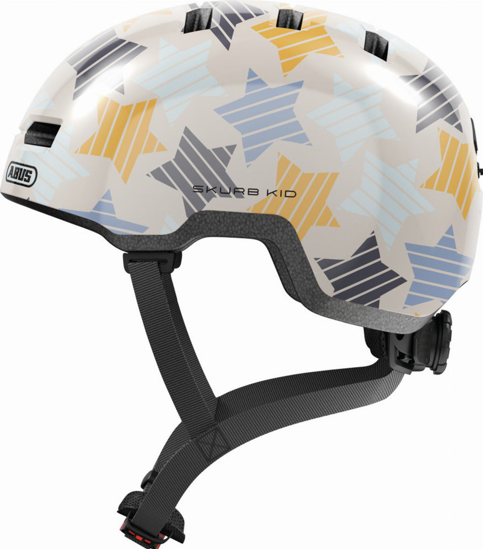 B-Ware - Abus Skurb Kid Kinder-Helm grey stars (Gebrauchtware)