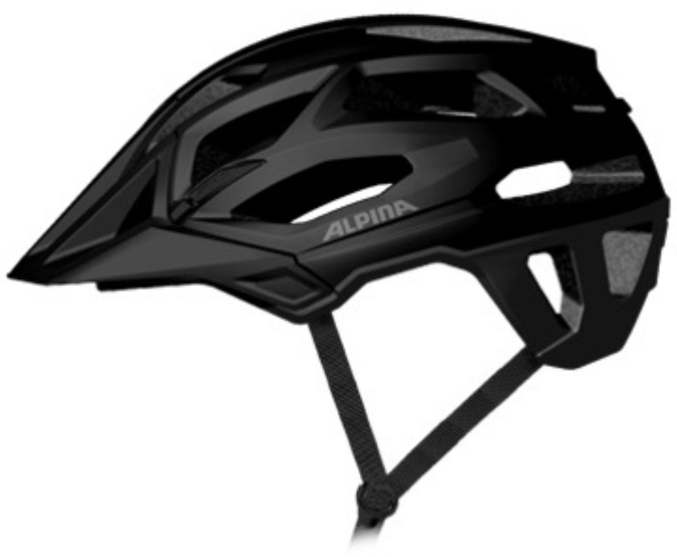 Alpina Garbanzo MTB-Helm black gloss