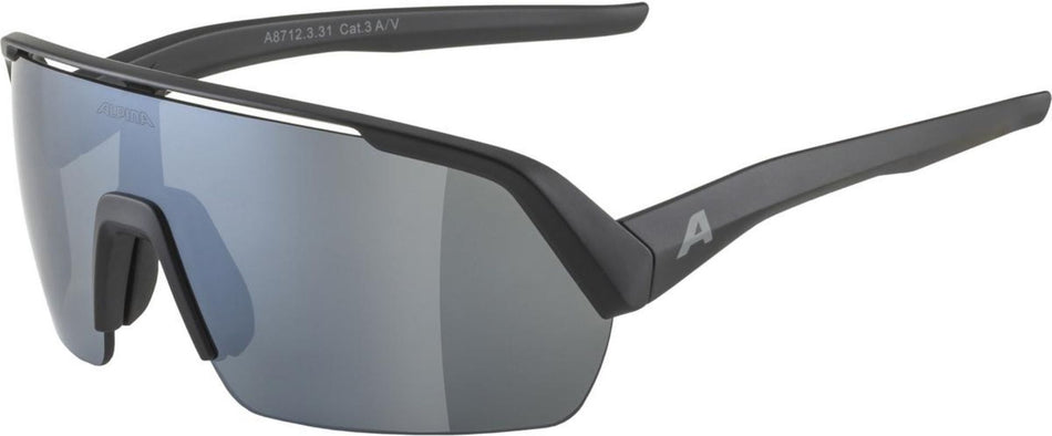 Alpina Turbo HR Sportbrille black matt/mirror black