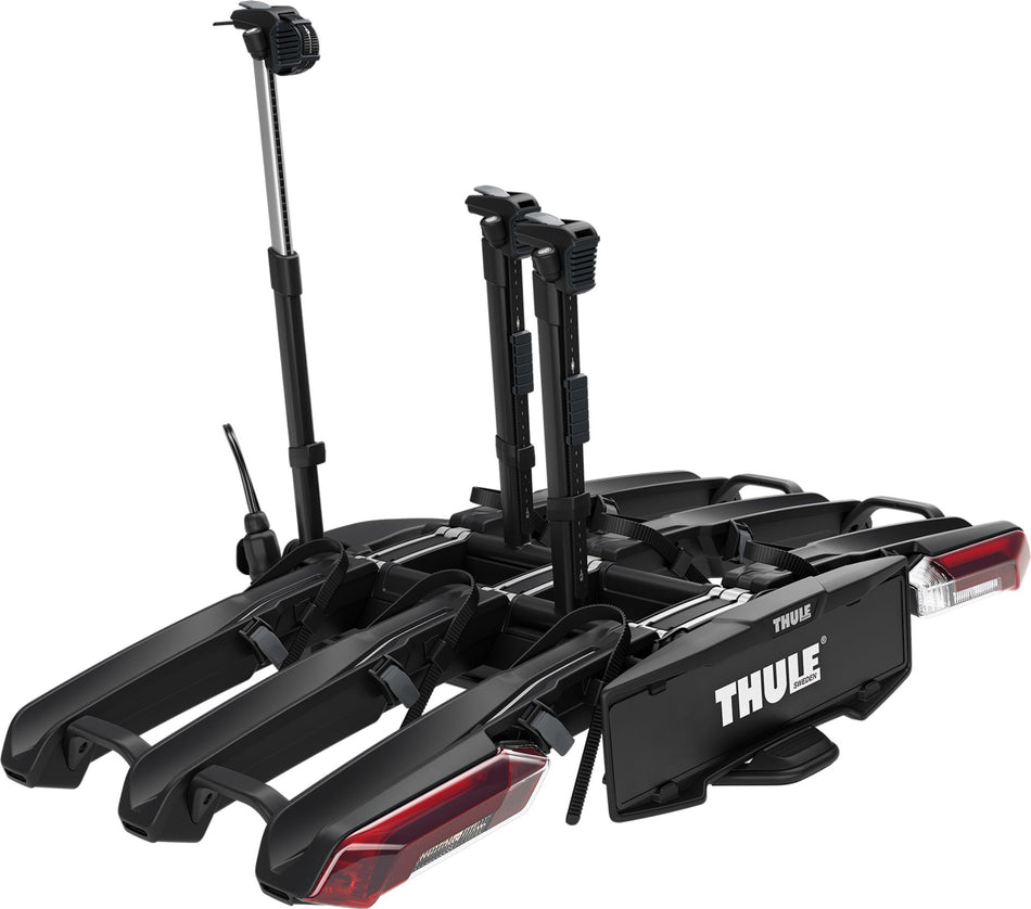Thule Epos Klappbarer Anhängerkupplungs-Fahrradträger für 3 Fahrräder black