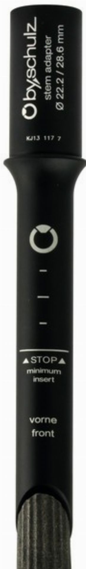 by.schulz A-Head 1 1/8" Vorbau Adapter Gewindegabel 1 1/8" schwarz