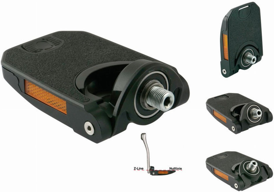 by.schulz Pedal Z.1 Fold 9/16" x 20 tpi, faltbar schwarz