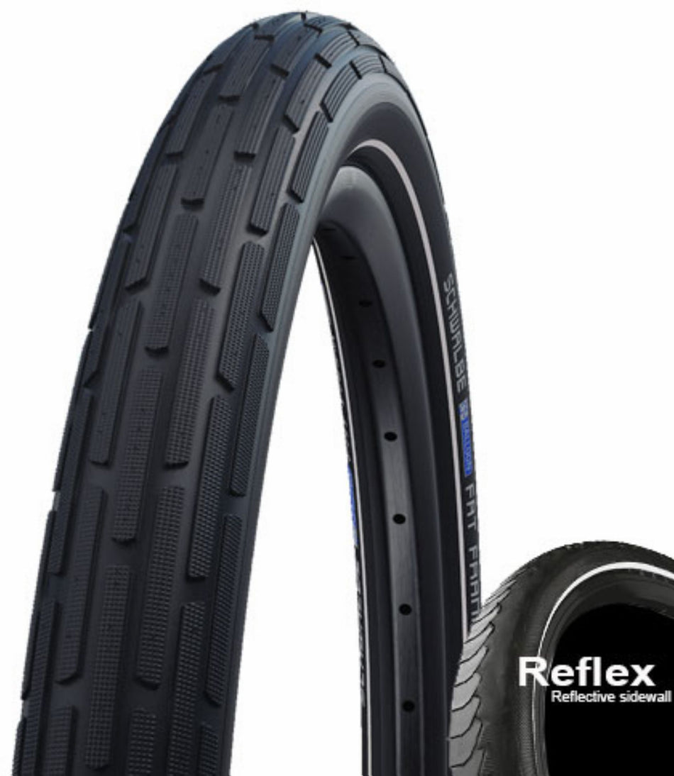 Schwalbe Fat Frank K-Guard, Active Line, Tube Drahtreifen 27,5" Green black/reflex 60-584
