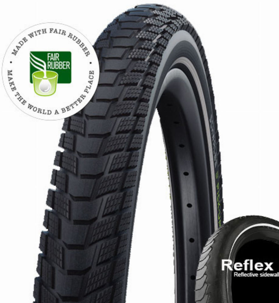 Schwalbe Pick-Up Super Defense, Performance Line, Tube, TwinSkin Drahtreifen 16" Addix E schwarz-reflex 55-305