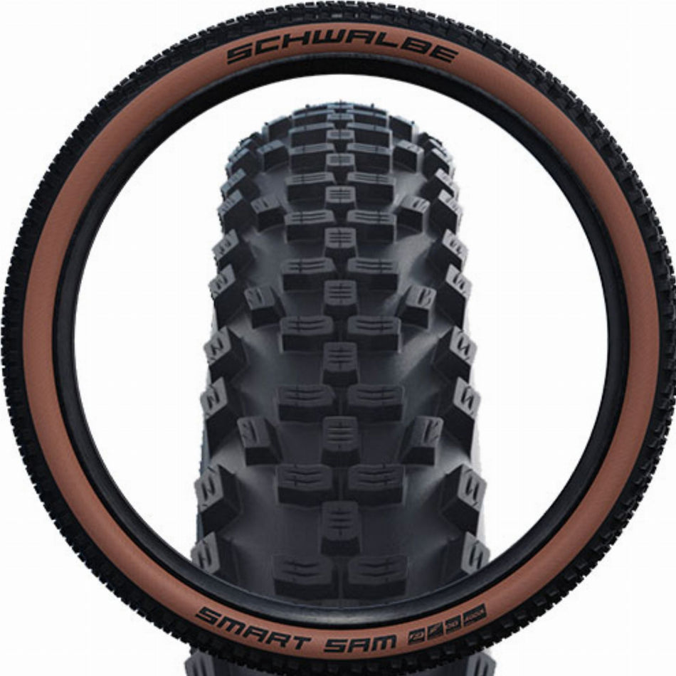 Schwalbe Smart Sam DD, RaceGuard, Performance Line, Tube, SnakeSkin Drahtreifen 29" Addix bronze-skin 65-622
