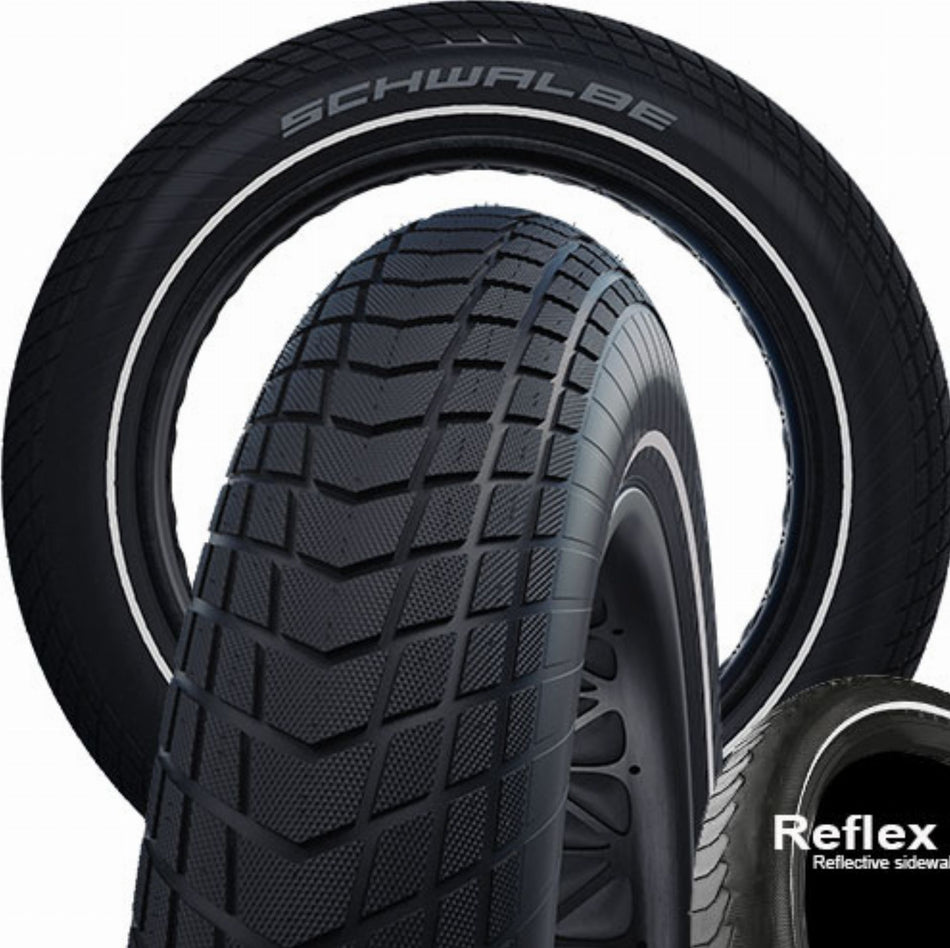 Schwalbe Super Moto-X Performance Line, Tube Drahtreifen 20" Addix black-reflex 100-406