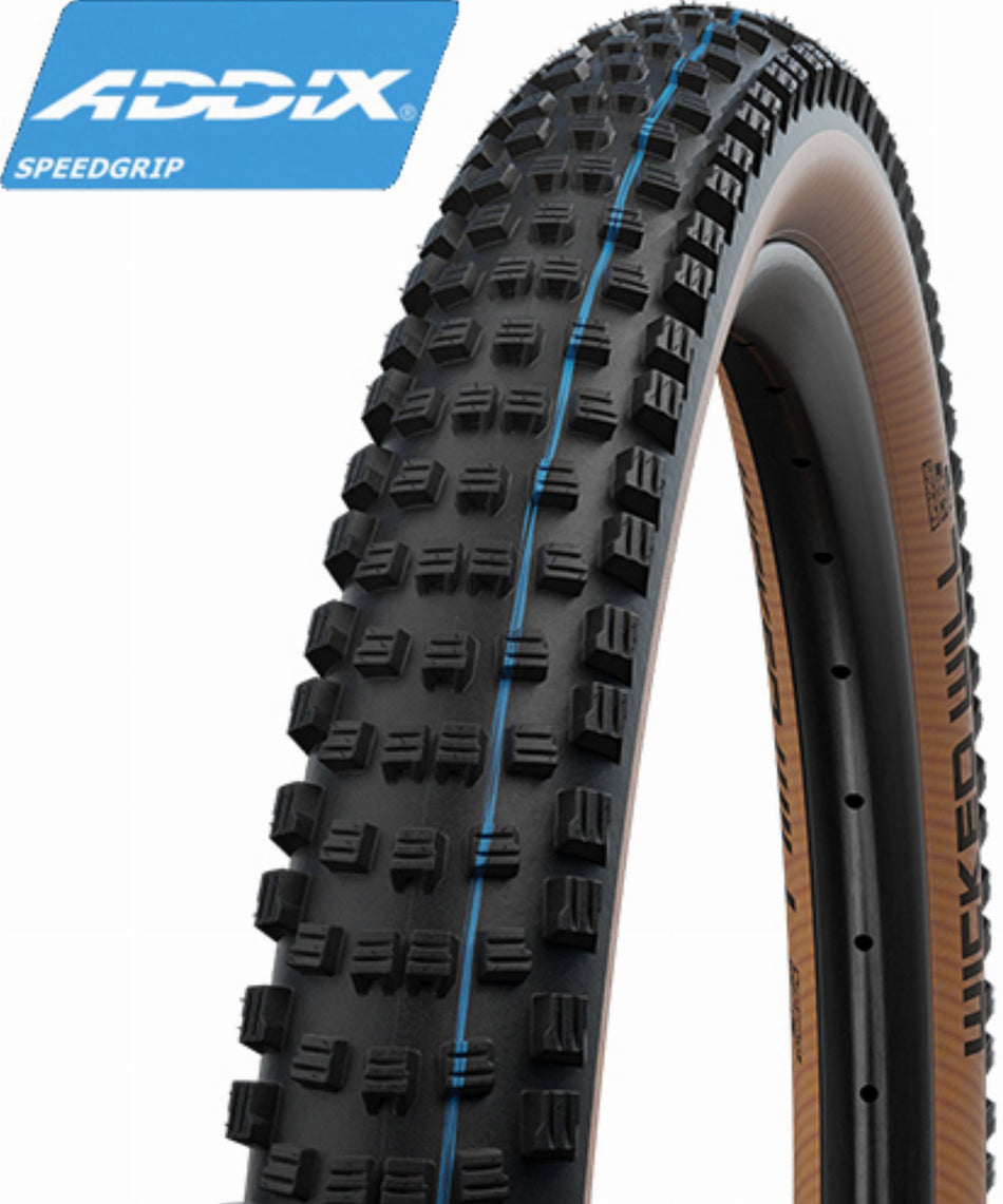 Schwalbe Wicked Will Super Race, Evolution Line, TLE Faltreifen 29" Addix SpeedGrip transparent sidewall 57-622