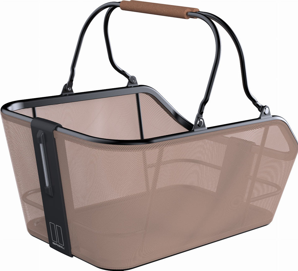 Basil Cento Tech Fiber Nordlicht Mik Gepäckträgerkorb sand brown 21 L