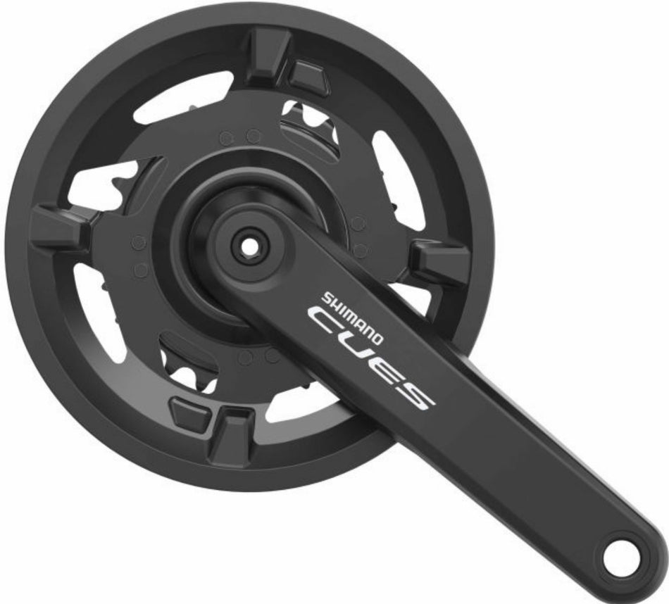 Shimano FC-U4000 Cues Kurbelgarnitur 2x9/10/11-fach mit Kettenschutzring, 40-26 Zähne schwarz
