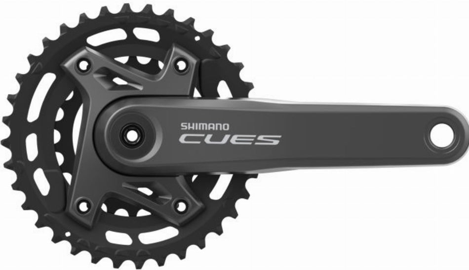 Shimano FC-U6000 Cues Kurbelgarnitur 2x9/10/11-fach ohne Kettenschutzring 3 mm Outboard, 36-22 Zähne schwarz