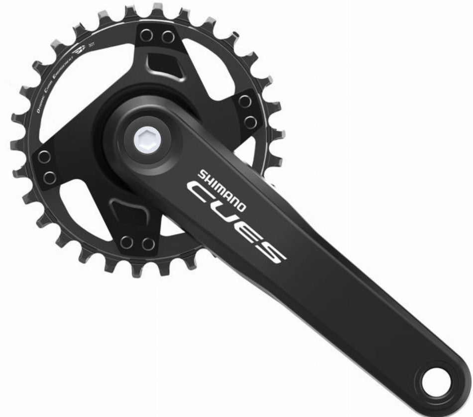 Shimano FC-U4000 Cues Kurbelgarnitur 9/10/11-fach ohne Kettenschutzring, 30 Zähne schwarz