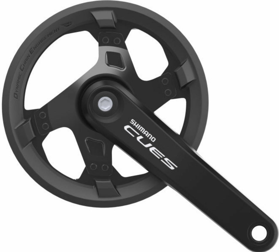 Shimano FC-U4000 Cues Kurbelgarnitur 9/10/11-fach mit Kettenschutzring, 40 Zähne schwarz