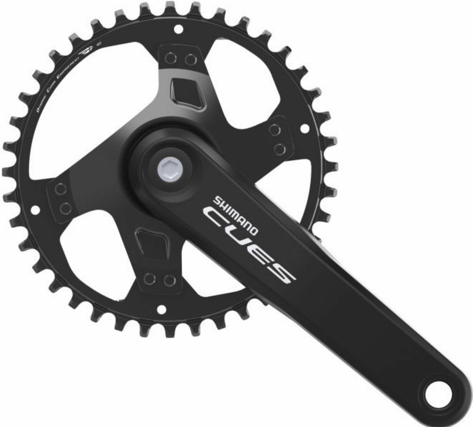 Shimano FC-U4000 Cues Kurbelgarnitur 9/10/11-fach ohne Kettenschutzring, 40 Zähne schwarz
