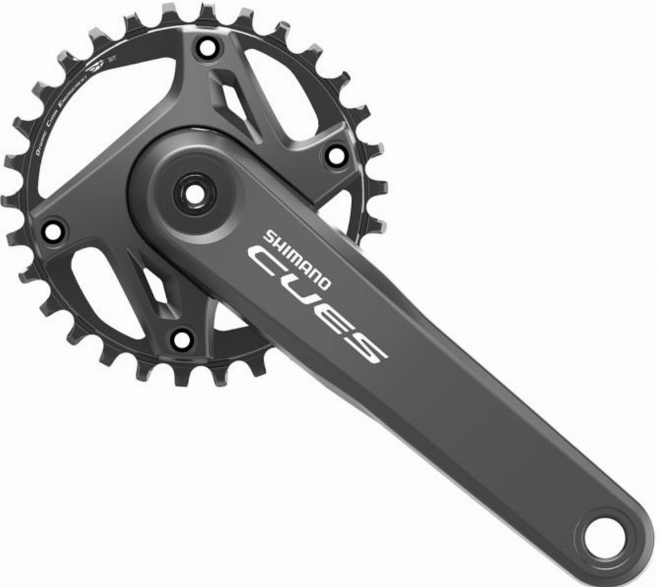 Shimano FC-U6000 Cues Kurbelgarnitur 9/10/11-fach ohne Kettenschutzring, 30 Zähne schwarz