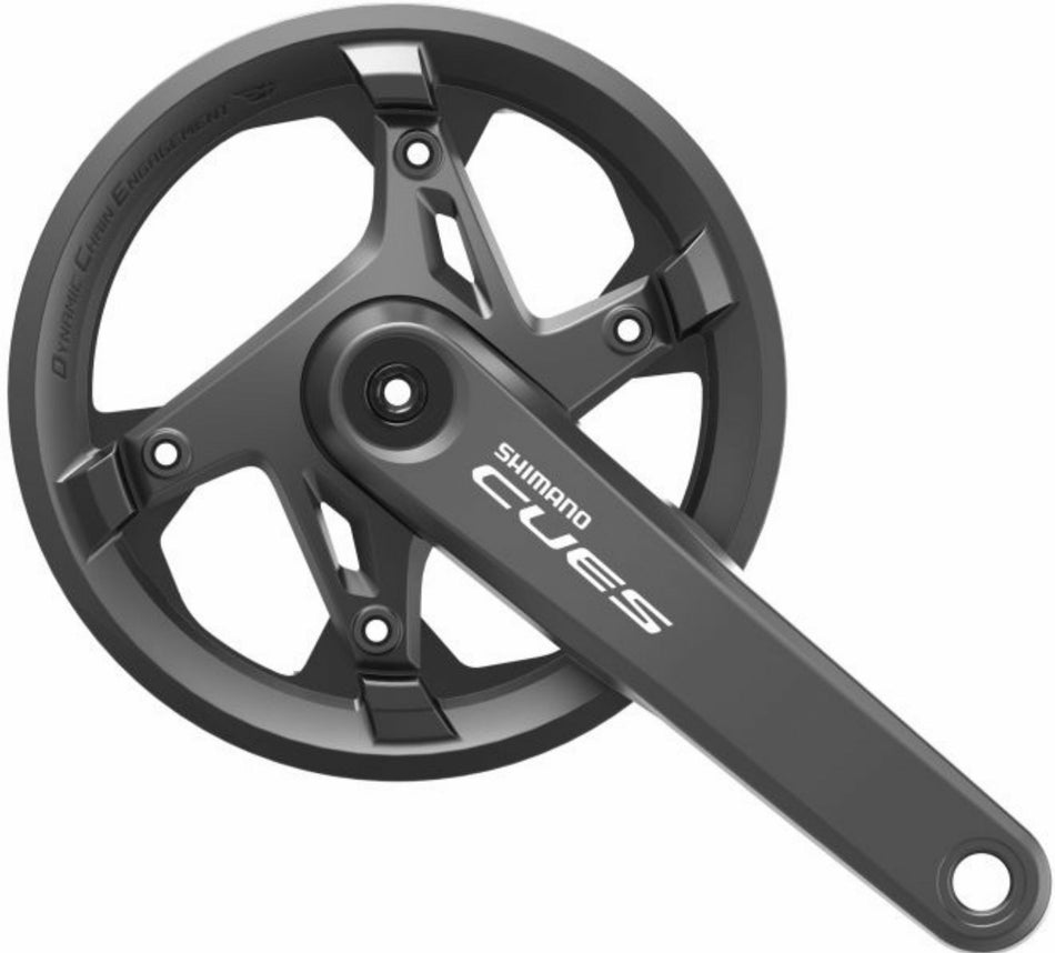 Shimano FC-U6000 Cues Kurbelgarnitur 9/10/11-fach mit Kettenschutzring, 40 Zähne schwarz