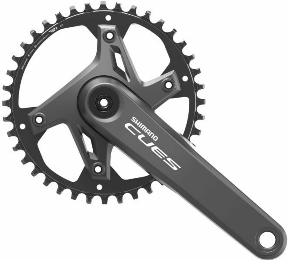 Shimano FC-U6000 Cues Kurbelgarnitur 9/10/11-fach ohne Kettenschutzring, 40 Zähne schwarz