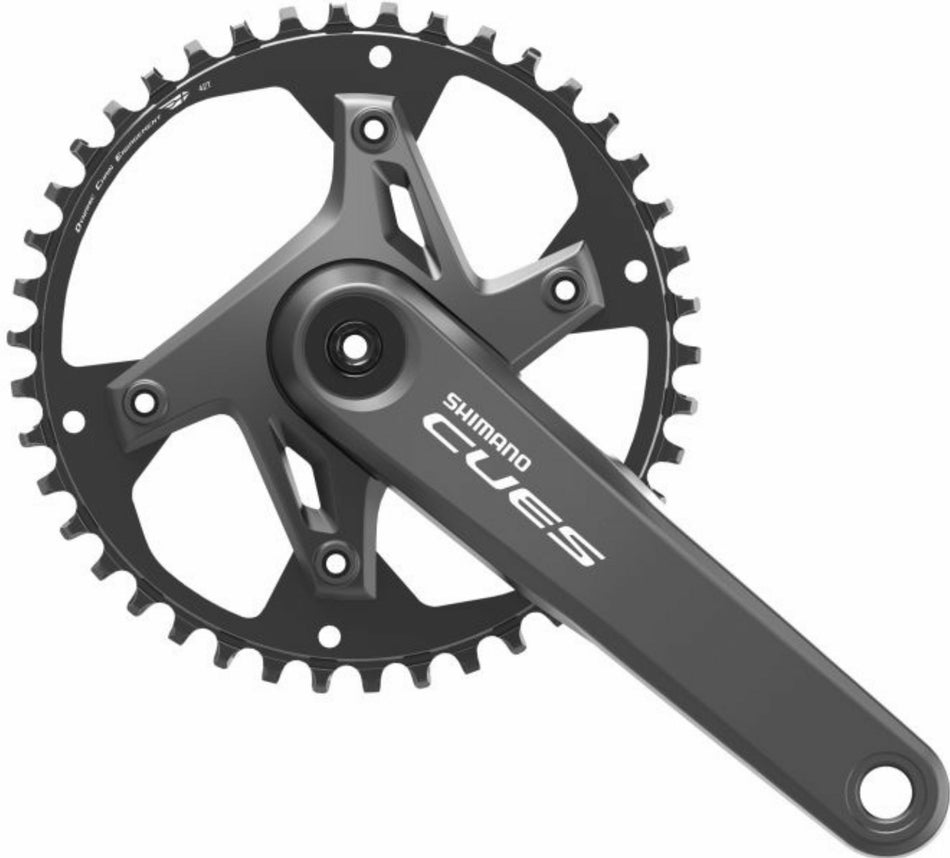 Shimano FC-U6000 Cues Kurbelgarnitur 9/10/11-fach ohne Kettenschutzring, 42 Zähne schwarz