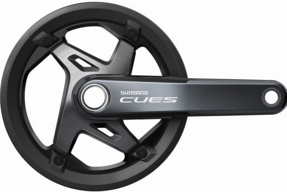 Shimano FC-U8000 Cues Kurbelgarnitur 9/10/11-fach mit Kettenschutzring, 42 Zähne schwarz