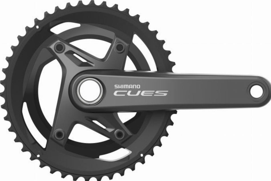 Shimano FC-U6010 Cues Kurbelgarnitur 2x11-fach ohne Kettenschutzring, 46-32 Zähne schwarz