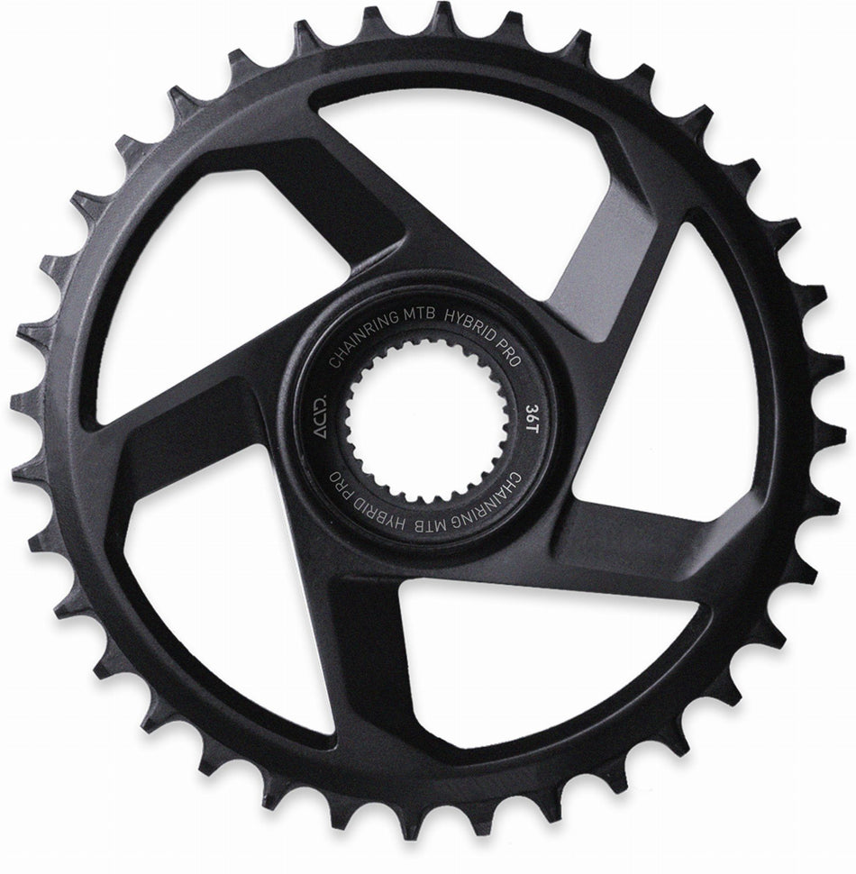 Acid Hybrid Pro HPA Kettenblatt für Shimano 12-fach Narrow Wide Direct Mount Aluminium 42T Kettenlinie 53 mm black