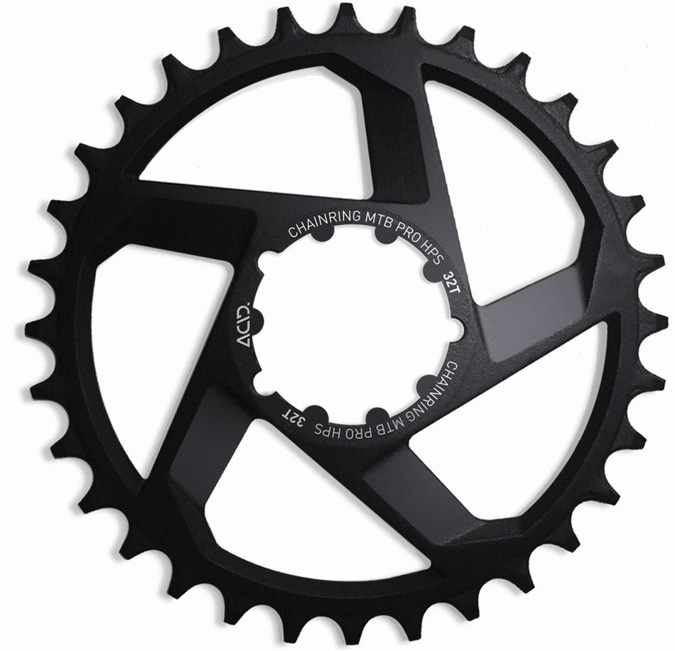Acid MTB Pro HPS Kettenblatt für Shimano 10/11-fach Narrow Wide Direct Mount Aluminium 30T Kettenlinie 50 mm black