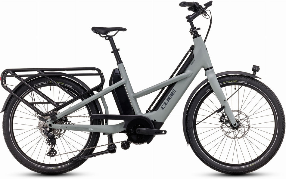 Cube Longtail Sport Hybrid 725 Wh E-Bike Transport 26" swampgrey´n´reflex one size