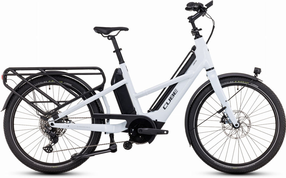 Cube Longtail Sport Hybrid 725 Wh E-Bike Transport 26" flashwhite´n´reflex one size